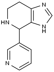 4-吡啶-3-基-4,5,6,7-四氢-3H-咪唑并[4,5-C]吡啶,876708-23-5,结构式