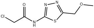 2-CHLORO-N-(5-METHOXYMETHYL-[1,3,4]THIADIAZOL-2-YL)-ACETAMIDE,876710-55-3,结构式