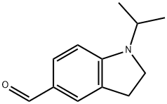 1-ISOPROPYL-2,3-DIHYDRO-1H-INDOLE-5-CARBALDEHYDE 化学構造式