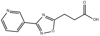 3-(3-吡啶-3-基-[1,2,4]恶二唑-5-基)-丙酸, 876716-11-9, 结构式