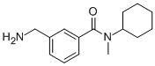 3-(aminomethyl)-N-cyclohexyl-N-methylbenzamide 化学構造式