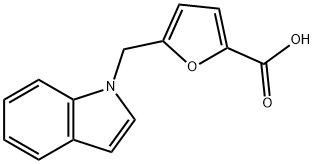 5-INDOL-1-YLMETHYL-FURAN-2-CARBOXYLIC ACID Struktur