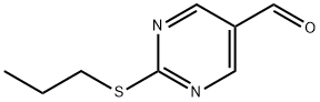 2-PROPYLSULFANYL-PYRIMIDINE-5-CARBALDEHYDE 化学構造式