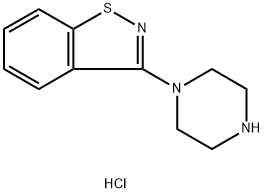 3-пиперазинил-1,2-бензизотиазол гидрохлорид структура