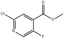 2-CHLORO-5-FLUOROISONICOTINIC ACID METHYL ESTER Struktur