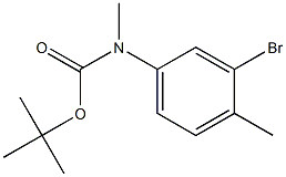 (3-BroMo-4-Methyl-phenyl)-Methyl-carbaMic acid tert-butyl ester Structure