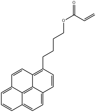 アクリル酸4-(1-ピレニル)ブチル 化学構造式