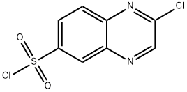 6-Quinoxalinesulfonyl chloride, 2-chloro- 化学構造式