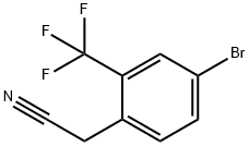4-溴-2-三氟甲基苯乙腈, 877131-92-5, 结构式