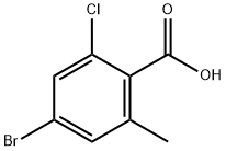 2-溴-4-氯-6-甲基苯甲酸 结构式