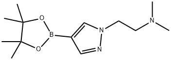 N,N-二甲基-4-(4,4,5,5-四甲基-1,3,2-二噁硼烷-2-基)-1H-吡唑-1-乙胺 结构式