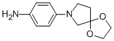 4-(1,4-DIOXA-7-AZASPIRO[4.4]NONAN-7-YL)ANILINE,877213-05-3,结构式