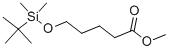 5-[[(1,1-dimethylethyl)dimethylsilyl]oxy]-Pentanoicacidmethylester 化学構造式