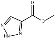 2H-1,2,3-トリアゾール-4-カルボン酸メチル 化学構造式