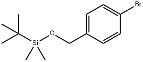 [(4-ブロモベンジル)オキシ](tert-ブチル)ジメチルシラン 化学構造式