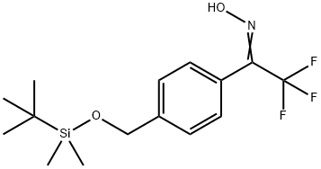 1-[4-[[[(1,1-diMethylethyl)diMethylsilyl]oxy]Methyl]phenyl]-2,2,2-trifluoro-ethanone OxiMe Struktur