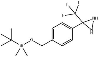 3-[4-[[[(1,1-DiMethylethyl)diMethylsilyl]oxy]Methyl]phenyl]-3-(trifluoroMethyl)-diaziridine Structure