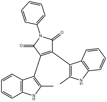 3,4-BIS-(2-METHYL-1H-INDOL-3-YL)-1-PHENYL-PYRROLE-2,5-DIONE Structure