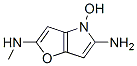 4H-Furo[3,2-b]pyrrole-2,5-diamine,  4-hydroxy-N2-methyl- Structure