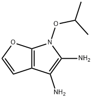 6H-Furo[2,3-b]pyrrole-4,5-diamine,  6-(1-methylethoxy)- Structure