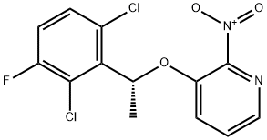 3-[[(1R)-1-(2,6-二氯-3-氟苯基)乙基]氧基]-2-硝基吡啶, 877397-70-1, 结构式