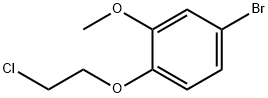 4-BROMO-1-(2-CHLOROETHOXY)-2-METHOXYBENZENE, 877399-30-9, 结构式
