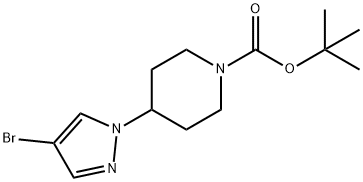 4-(4-Bromopyrazol-1-yl)piperidine-1-carboxylic acid tert-butyl ester Struktur