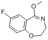 7-FLUORO-2,3-DIHYDRO-5-METHOXYBENZO[F][1,4]OXAZEPINE Structure