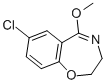 7-CHLORO-2,3-DIHYDRO-5-METHOXYBENZO[F][1,4]OXAZEPINE,877402-54-5,结构式