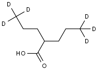 丙戊酸-D6,87745-18-4,结构式