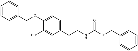 N -苄氧羰基- 4 - O -苄基多巴胺, 87745-55-9, 结构式
