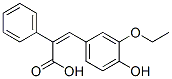 (2Z)-3-(3-ETHOXY-4-HYDROXYPHENYL)-2-PHENYLACRYLIC ACID Struktur