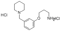 3-[3-(1-哌啶甲基)苯氧基]-1-丙胺-二氯盐酸盐(9CI),87766-25-4,结构式