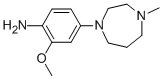 4-(4-METHYL-HOMOPIPERAZIN-1-YL)-2-METHOXYANILINE, 877676-22-7, 结构式