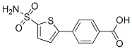 4-(5-Aminosulfonylthiophen-2-yl)benzoic acid 化学構造式