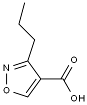 4-Isoxazolecarboxylic  acid,  3-propyl-,877760-11-7,结构式