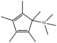 三甲基(1,2,3,4,5-五甲基环戊二烯基)硅烷,87778-95-8,结构式