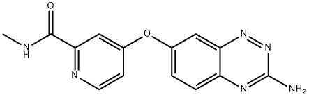 2-PyridinecarboxaMide, 4-[(3-aMino-1,2,4-benzotriazin-7-yl)oxy]-N-Methyl-|4-((3-氨基苯并[E][1,2,4]三嗪-7-基)氧基)-N-甲基吡啶酰胺