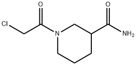 1-(2-氯乙酰基)哌啶-3-甲酰胺 结构式