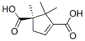 3-Cyclopentene-1,3-dicarboxylic acid, 1,2,2-trimethyl-, (R)- (9CI) Structure