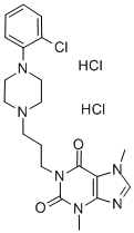 1-(3-(4-(o-Chlorophenyl)-1-piperazinyl)propyl)theobromine dihydrochlor ide,87798-89-8,结构式