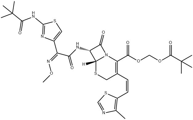 N-Pivaly-Cefditoren Pivoxil Structure