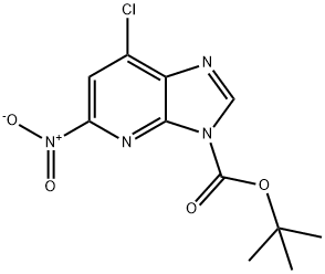 3H-IMidazo[4,5-b]pyridine-3-carboxylic acid, 7-chloro-5-nitro-, 1,1-diMethylethyl ester Struktur