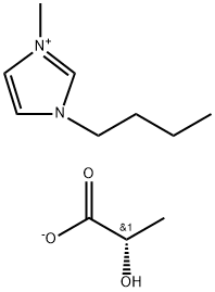 1-丁基-3-甲基咪唑乳酸盐,878132-20-8,结构式
