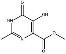 5,6-二羟基-2-甲基嘧啶-4-甲酸甲酯 结构式