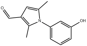 1-(3-HYDROXY-PHENYL)-2,5-DIMETHYL-1H-PYRROLE-3-CARBALDEHYDE,878424-24-9,结构式