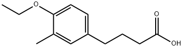 4-(4-エトキシ-3-メチルフェニル)ブタン酸 化学構造式