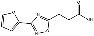 3-(3-FURAN-2-YL-[1,2,4]OXADIAZOL-5-YL)-PROPIONIC ACID Struktur