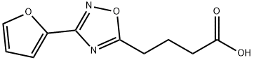 4-(3-(呋喃-2-基)-1,2,4-噁二唑-5-基)丁酸, 878437-17-3, 结构式