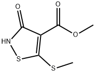 3-HYDROXY-5-METHYLSULFANYL-ISOTHIAZOLE-4-CARBOXYLIC ACID METHYL ESTER Structure